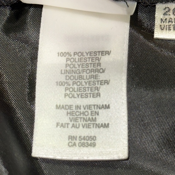 Jones Studio Separates Black Box Pleat Hem Trumpet Flare Dress Skirt 20W - Picture 6 of 9